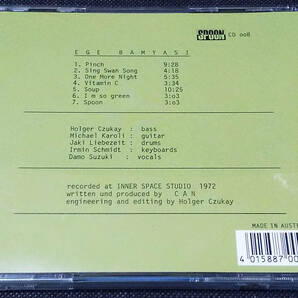 Can - Ege Bamyasi EU盤 CD Spoon Records - SPOON CD oo8 カン 1998年 Holger Czukay, Damo Suzukiの画像2