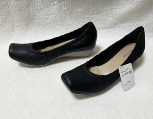 ◇新品22.5◇BENEBISベネビス＊ウェッジソールスクエアシューズ＊