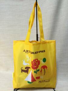 クレパス柄エコバッグ アートバッグ×クレパス イエロー(黄色) トートバッグ,かばん,鞄 ART BAG×CRAY-PAS サクラクレパス