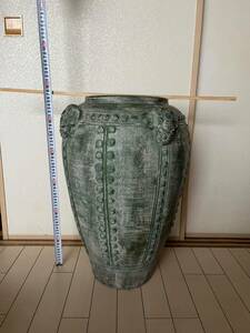 大甕 奈良綠釉時代品 骨董品 12.6KG