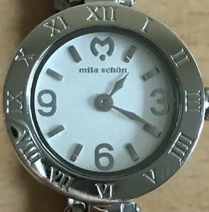 188-0081 mila schon ミラショーン レディース腕時計　金属ベルト　クオーツ　MS.1051L 電池切れ 動作未確認