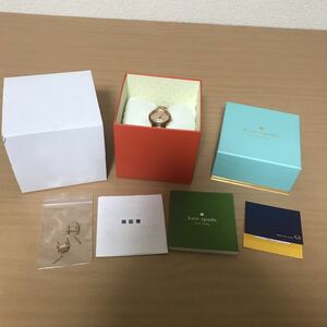 172-0382 kate spade NEW YORK ケイトスペード　レディース腕時計　金属ベルト　クオーツ　0544 電池切れ 動作未確認