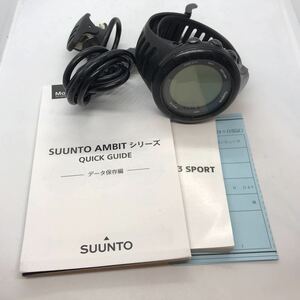 173-0473 SUUNTO スント 腕時計 ラバーベルトブラック　稼働品