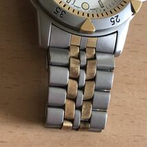 201-0120 TAG HEUER タグホイヤー メンズ腕時計　金属ベルト　クオーツ　プロフェッショナル 200m 955.706G 電池切れ 動作未確認_画像3