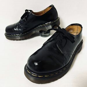 【スチールトゥ/イングランド製】Dr. Martens ドクターマーチン　プレーントゥ　ヴィンテージ　レザー　革靴　7 26cm ブラック　＊AL