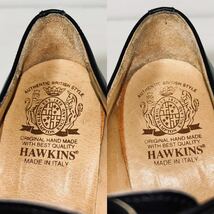 【新品同様】HAWKINS ホーキンス　ウィングチップ レザーシューズ 革靴　37 23.5cm ブラック ＊30_画像3