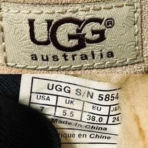 UGG アグ　クラシックミニ ムートンブーツ 5854 シープスキン　24cm ブラウン　＊BC_画像10