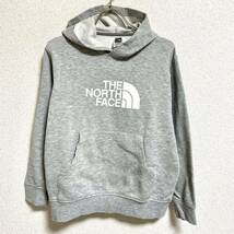 ノースフェイス THE NORTH FACE プルオーバーパーカー スウェットパーカー フーディー グレー ボーイズM レディースS相応としても ＊CW_画像1