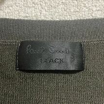 Paul Smith Black ポールスミスブラック 長袖ニットカーディガン ウールニットカーディガン ダークブラウン レディース サイズM ＊CW_画像2