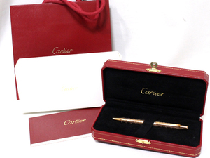 超美品 Cartier カルティエ 2C Cドゥカルティエ ハッピーバースデー ボールペン ツイスト式 ピンクゴールド 筆記確認済み ギャラ 保存箱付