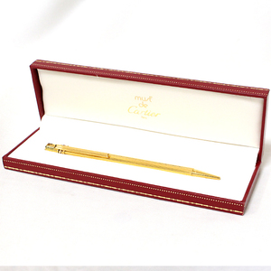 超美品 Cartier カルティエ トリニティ ボールペン ツイスト式 ゴールド 筆記確認済み 保存箱付き