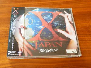 X JAPAN CD2枚組ベストアルバム「THE WORLD」BEST YOSHIKI ToshI hide heath 帯あり