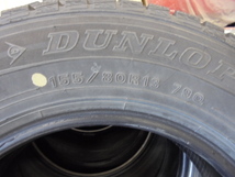 17年製造 ダンロップ WM01 155/80R13 4本 中古 発送１ケ口 _画像3