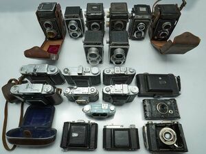 ★２眼レフ・蛇腹・レトロカメラなど★MAMIYA/OLYMPUS/RICOH/Yashica/iko/Toyoca/Kodak/ 等 計:20点まとめ【ジャンク品】29422