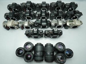 ★ニコン AF一眼&レンズなど★F-401s/F-501/F-601/F-801s/F80/F100/SIGMA/ 等 計:25点まとめ【ジャンク品】29410