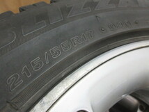 D641■BRIDGESTONE■ブリヂストン■STUDLESS■BLIZZAK■REVOGZ■215/55R17■94Q■スタッドレスタイヤ■4本セット■中古品_画像9