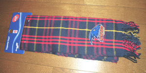 AFL ADELAIDE CROWS アデレード クロウズ サポーター ニットマフラー フットボールマフラー 紙タグ付 未使用品 オージー・フットボール