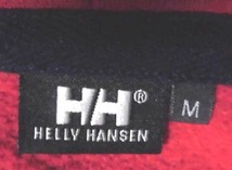 HELLYHANSEN ヘリーハンセン パーカー フルジップ フーディー 裏起毛 刺繍ロゴ ゴールドウイン正規品 定13200 RED M USED美品/ヨットマリン_画像8