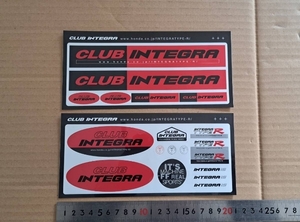 当時物 CLUB INTEGRA ステッカー ホンダ 純正 (検 ホンダ クラブ インテグラ タイプR DC5 DC2 インテR is K20 DA DB DB8 シビック VTEC