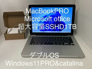 Apple MacBookPRO ダブルOS Windows11 PRO Office Mid 2012 catalina カメラ wifi bluetooth 13inch