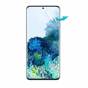 【2枚】 Galaxy S20+ Plus 5G SC-52A SCG02 3D曲面カバー 指紋認証対応 液晶保護フィルム 高光沢タイプ TPU ソフトタイプ D280