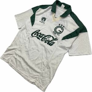 FinTA * Coca Cola Vintage goias форма игра рубашка белый зеленый ML соответствует футбол редкий б/у одежда ласты ta#AK296