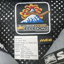 SESSIONS ★ スノボジャケット グレー イエロー シェル ナイロンジャケット M 着回し◎ スノーボード スキー ゲレンデ セッションズ■AE286_画像6