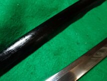 明治のサーベル軍刀の拵え本身入り。鞘に菊流水の紋あり。短剣指揮刀　追加画像です。_画像5
