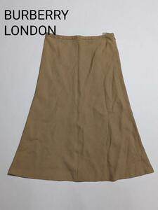 [ прекрасный товар ]BURBERRYLONDON/ Burberry London /linen длинная юбка 