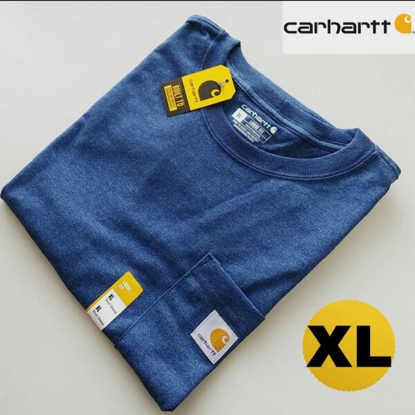 Carhartt XL Tシャツ 青 コバルトブルー カーハート 新品 半袖