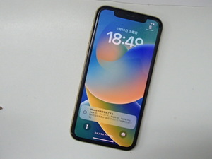 #58385【中古品】iPhone XR 64GB イエロー バッテリー85% Apple アップル au SIMロック解除済み スマホ 本体 携帯電話 アイフォーン