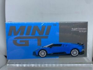 TSM MODEL MINI GT 1/64 BUGATTI CENTODIECI BLU BUGATTI 586 ブガッティ チェントディエチ