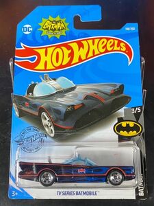 ホットウィール HOTWHEELS TV SERIES BATMOBILE バットマン バットモービル 青 FLAMES 118/250 DC