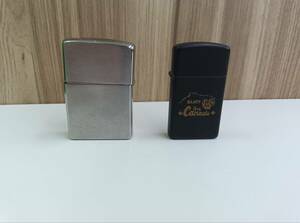 ZIPPO　2点まとめ　ジッポ　ジッポー　シルバー　ブラック　Canada　喫煙具　　◆3949