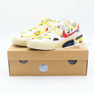 DH7863-100 Off-White Nike Blazer Low White and University Red DH7863-100 28cm オフホワイト ナイキ ブレーザー ロー ホワイト 