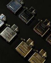 新品未使用 ZIPPO 純正 ゴールド 金色 インサイドユニット 2種 各1 2個セット 適合 レギュラー アーマー フラットトップ インナー bv792_画像8