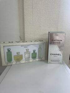 34 1円 1円【未使用】CHANEL シャネル/エゴイスト プラチナム オードゥ トワレット 100ml　未使用品　BVLGARI ブルガリ 2点