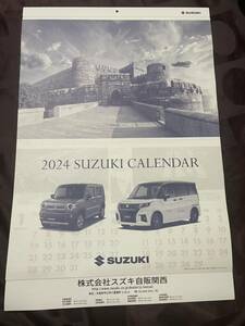 スズキ SUZUKI 壁掛けカレンダー 車 風景 