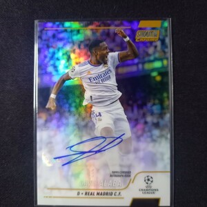 【50シリ】ダヴィド・アラバ　2021-22 Topps stadium chrome David Alaba auto Gold Refractor 直筆サイン レアルマドリード　バイエルン