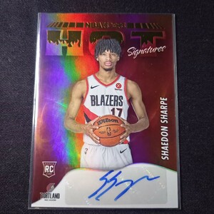 【RC】 シェイドン・シャープ 2022-23 Panini nba Hoops shaedon Sharpe rookie hot signature auto 直筆サイン　トレイルブレイザーズ