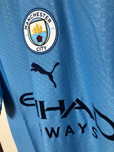 1円スタート サッカーユニフォーム マンチェスター市 Manchester city Home Blue 2023