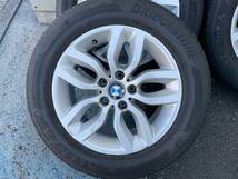 BMW X3 純正 17インチ 7.5J +32 PCD120 5H + BRIDGESTONE ALENZA LX100 225/60R17 4本セット 中古品_画像4