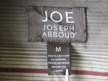 ☆送料無料☆ JOE JOSEPH ABBOUD ジョセフアブード USA直輸入 古着 長袖 胸ポケット付き ストライプ シャツ メンズ M グレー トップス 中古_画像7