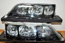 JZX100 GX100 100系 マークⅡ 純正 HID ヘッドライト 左右 セット KOITO 22-271 インナー 艶 ブラック加工 ② コーティング済 ツアラー_画像1