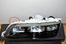 JZX100 GX100 100系 マークⅡ 純正 HID ヘッドライト 左右 セット KOITO 22-271 インナー 艶 ブラック加工 ② コーティング済 ツアラー_画像3