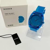#9898 ニクソン NIXON タイムテラー 腕時計 箱付き 青 ブルー A119 1781 クオーツ quartz メンズ レディース　不動品_画像1