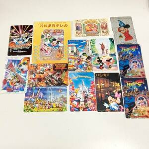 #9581 [ unused ] telephone card telephone card 50 frequency 13 pieces set Tokyo Disney Land Disney si- Pooh Mickey Mouse Minnie Mouse 