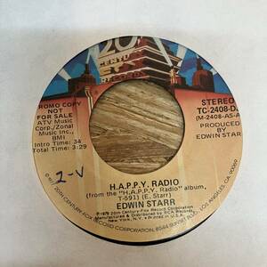 7インチ HIPHOP,R&B EDWIN STARR - H.A.P.P.Y. RADIO シングル レコード 中古品