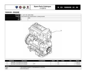 アルファロメオ アルファ 159 パートカタログ パーツリスト 正規品