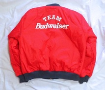 90's BudweiserバドワイザーMA-1フライトジャケット★リバーシブル_画像4